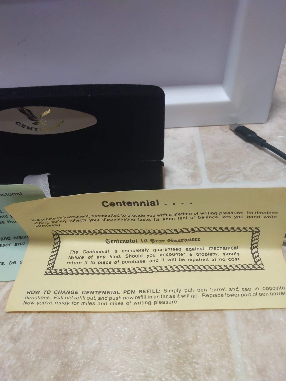 Centennial Mechanical Pencil And Case Silver Tone Working Condition