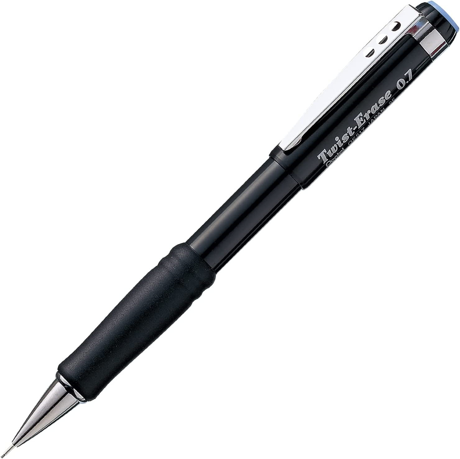 Pentel Twist-Erase III Mechanical Pencil, 0.7mm, Black Barrel, 12 Pack QE517A-12