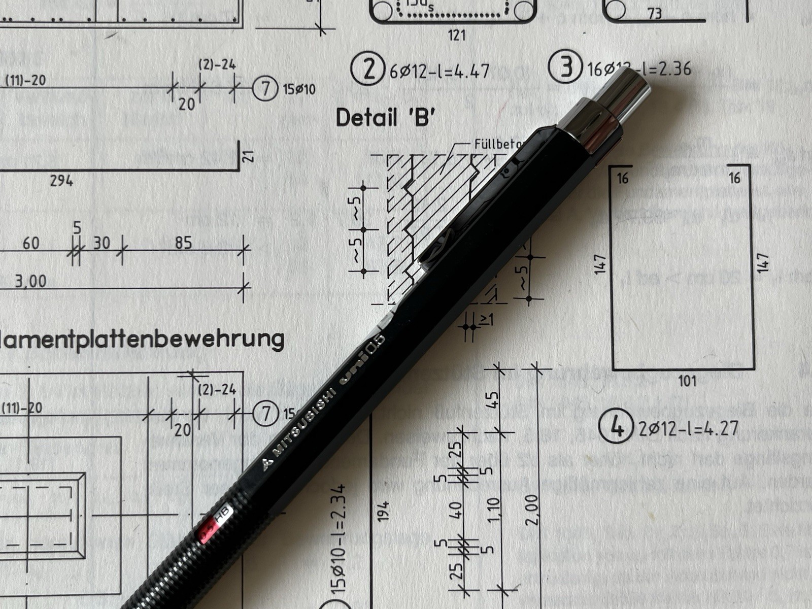 Vintage Mechanical Pencil MITSUBISHI UNI 0.5 : M5-551 : 0.5 mm : Black : Japan