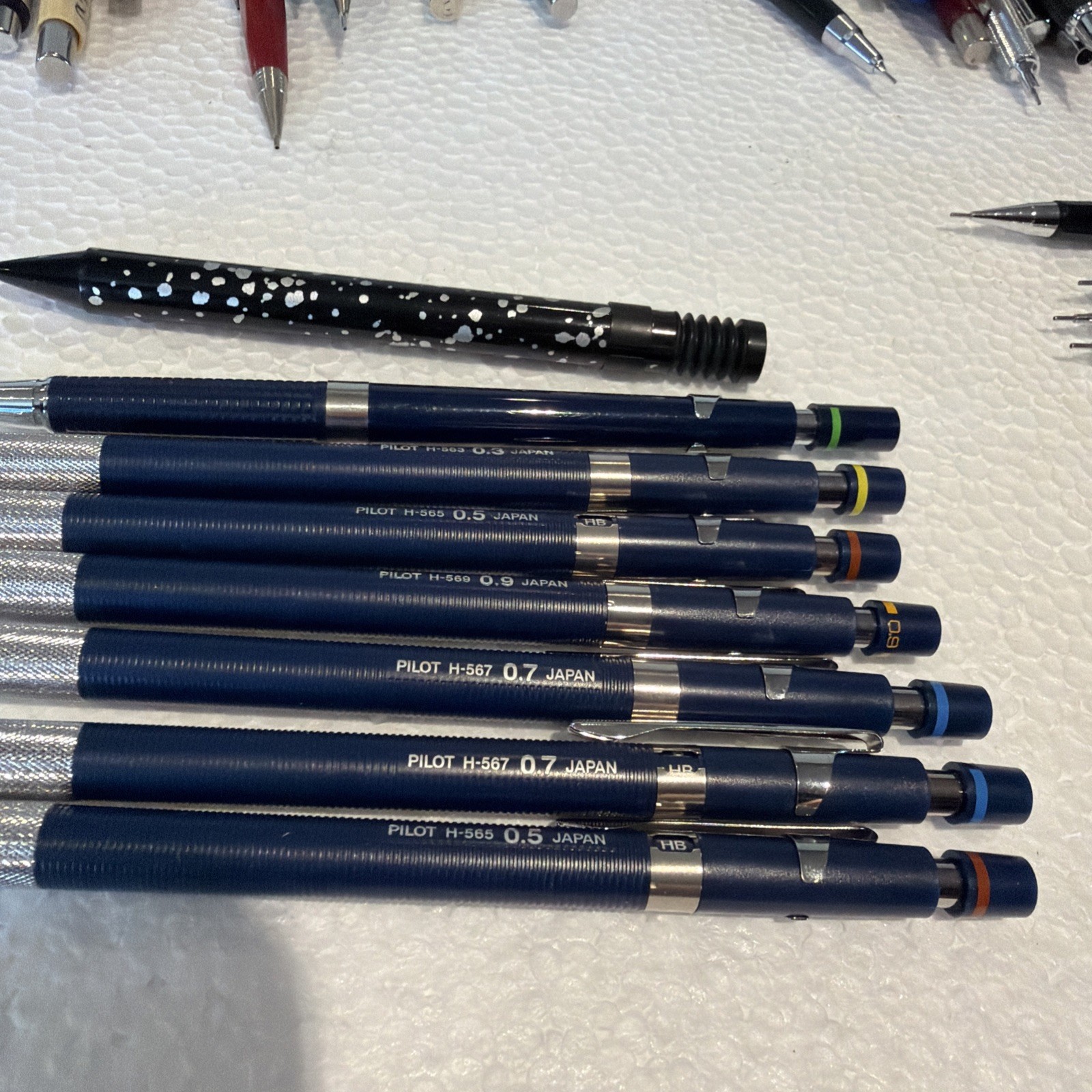 Vintage Lot of 205 Drafting Mechanical Pencils with Leads JAPAN Germany Etc