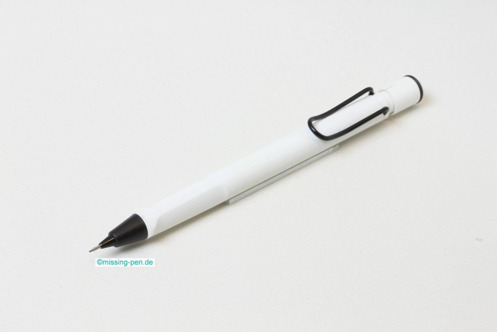 Lamy Safari Mechanical Pencil (0.5 mm) Alpine White / Weiß black clip (Germany)