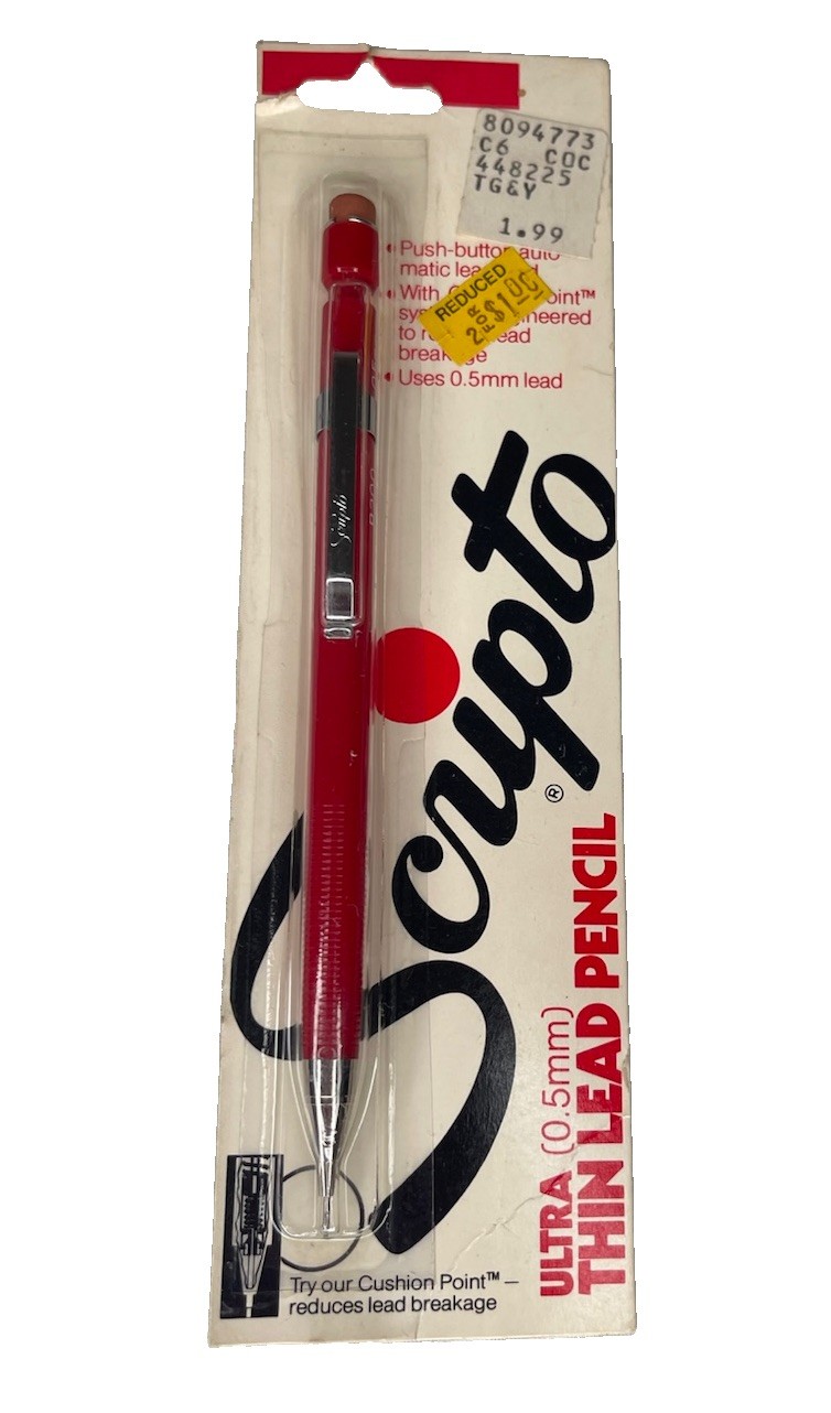 Scripto NOS Ultra Thin Lead Pencil 0.5MM P209 Japan Vintage Mechanical