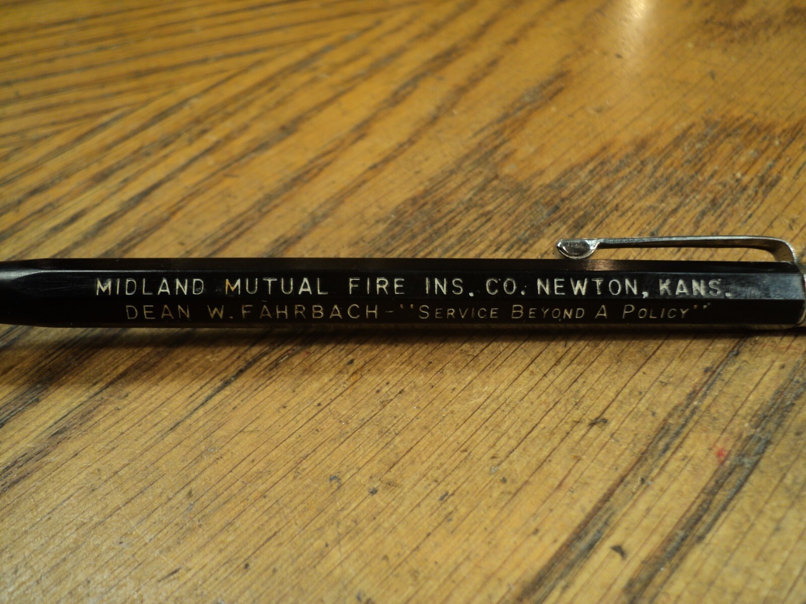 Vintage Durolite Mechanical Pencil Midland Mutual Fire Ins Co 5-1/2″ Long