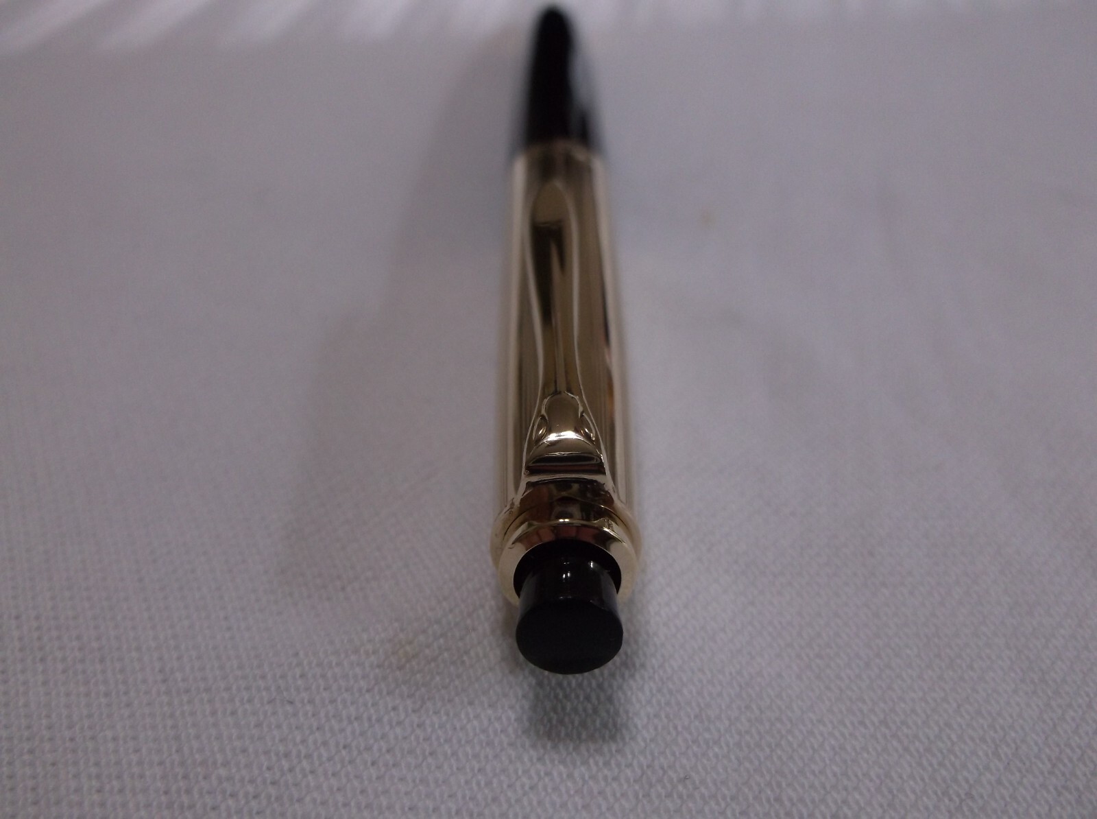 PELIKAN # 550 ROLLED GOLD DOUBLE L / BLACK MECHANICAL PENCIL / 1.18 MM LEAD