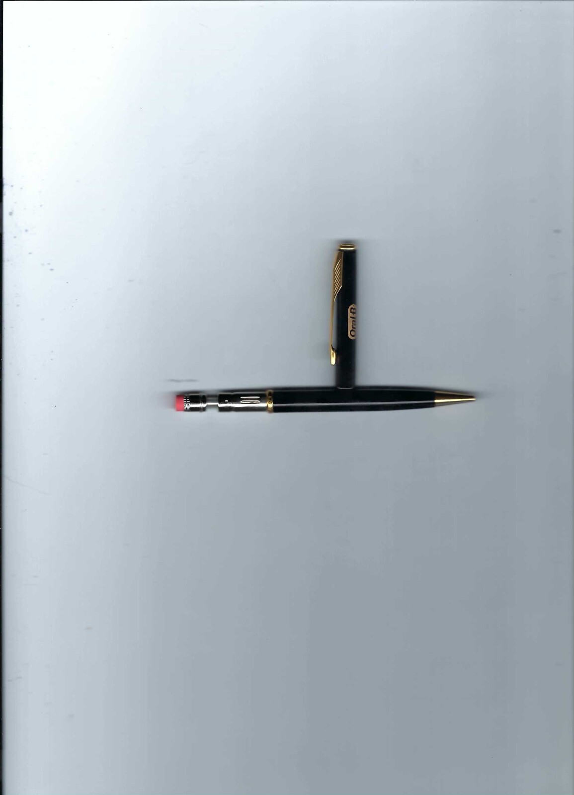 Vtg. Parker Insignia Black Lacquer & Gold Trim Mechanical Pencil-U.S.A.-Oral B