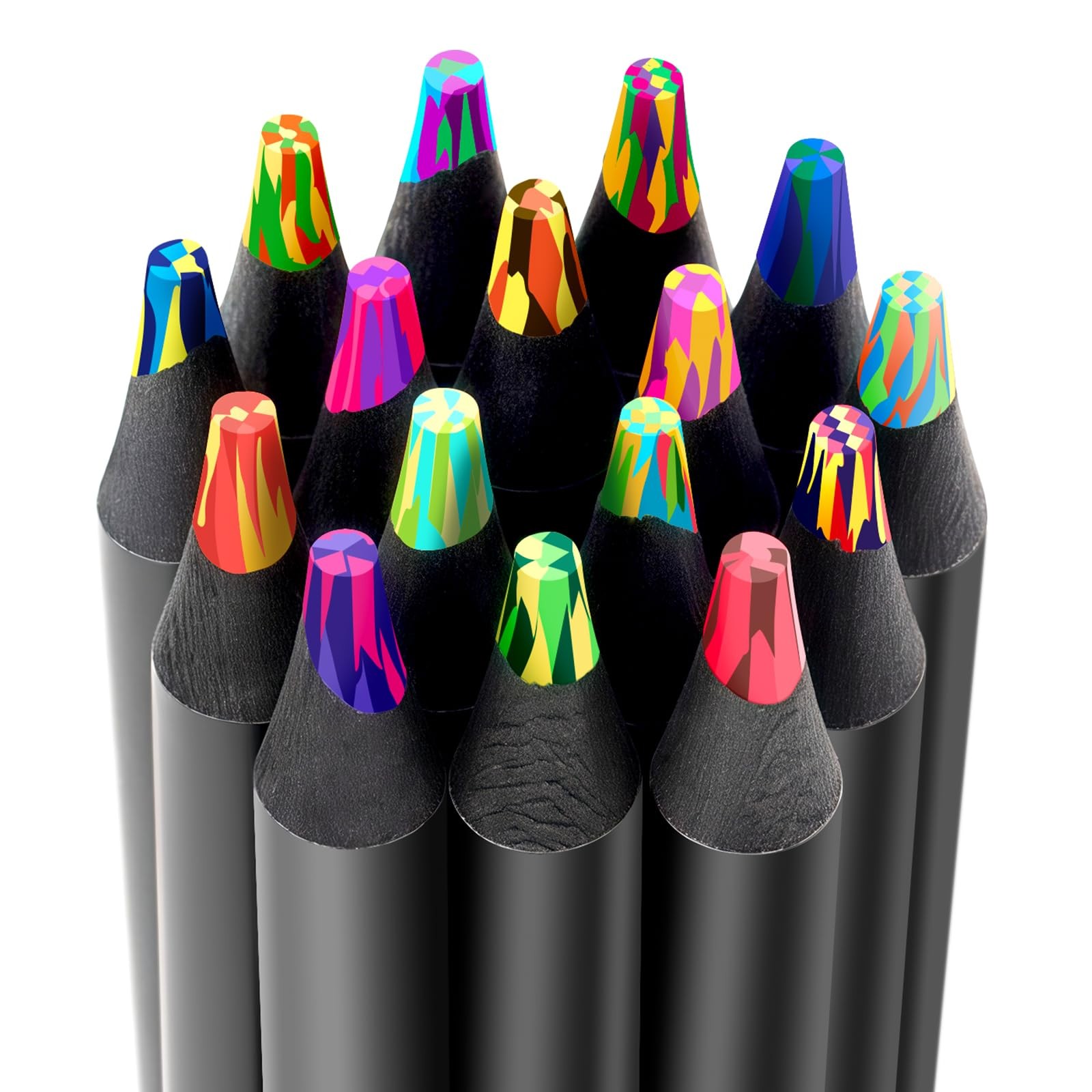 Art Supplies, 16 Colors Rainbow Colored 1 Count (Pack of 16), Multicolor