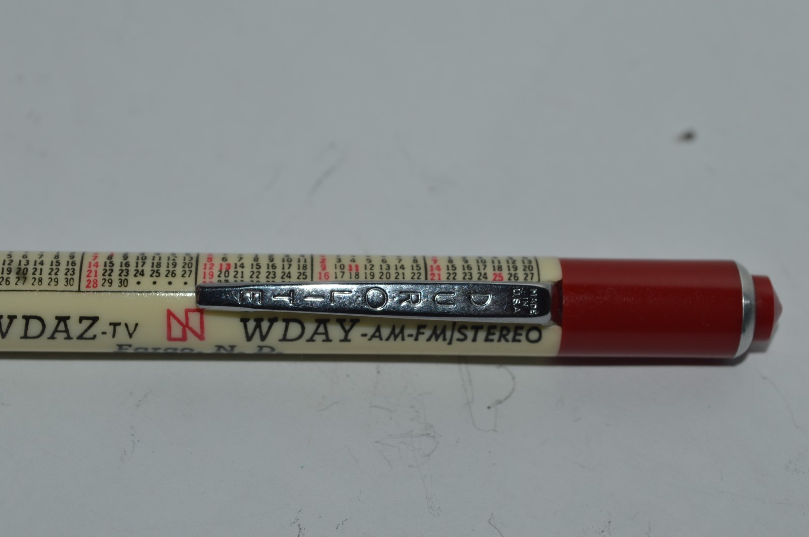 DUROLITE Mechanical Pencil 1984 Calendar Year WDAY-WDAZ TV Promo Near Mint Cond