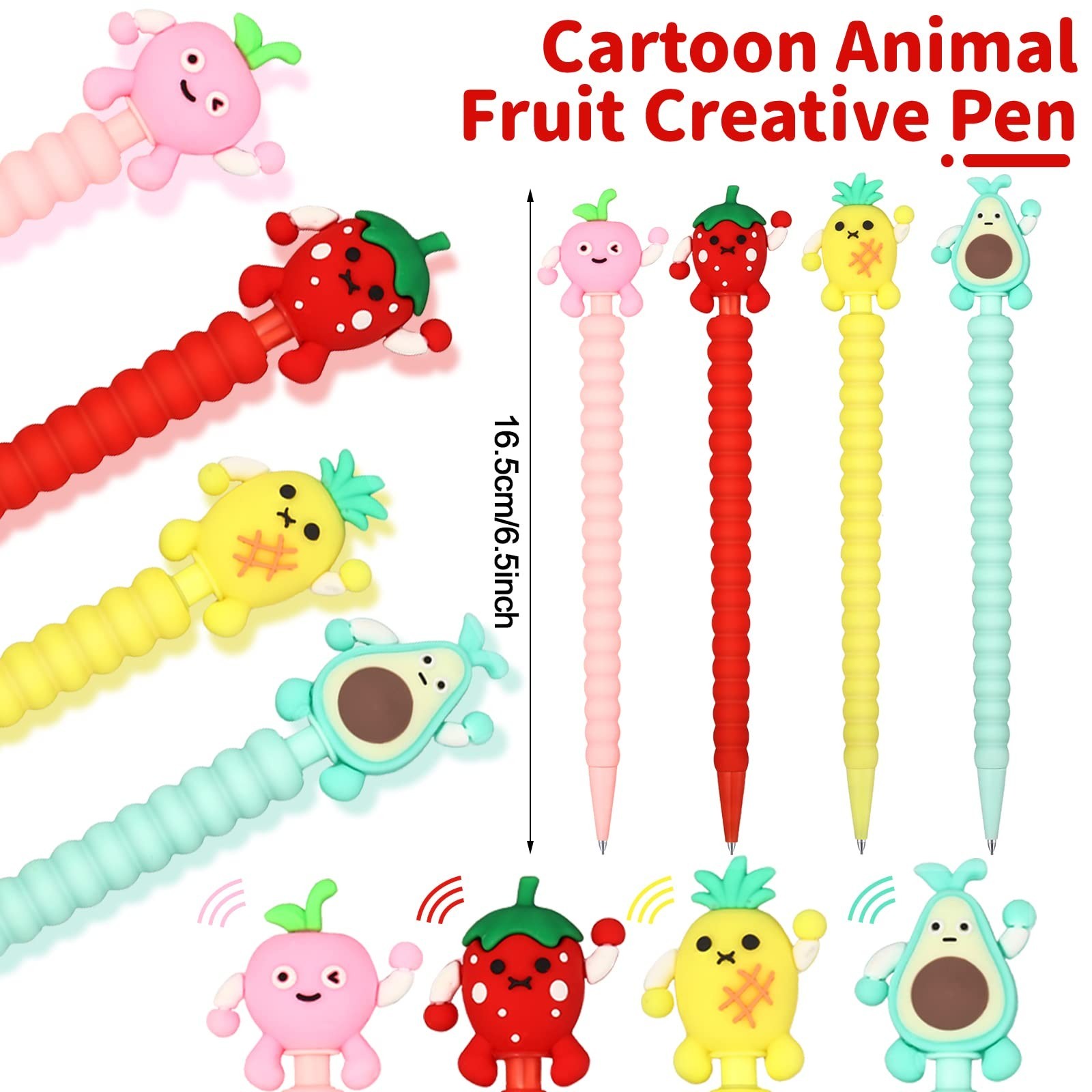 Chinco 24 Pieces Mechanical Pencil Cute Mechanical Pencils with Fruit Erasers…