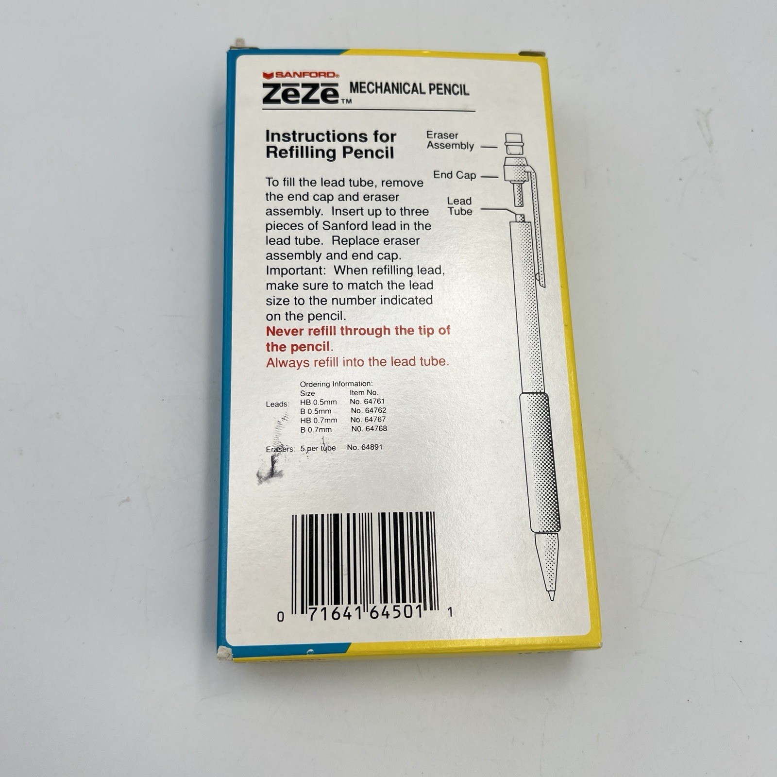 VINTAGE SANFORD ZeZe Mechanical Pencils 0.5mm Japan New in Box Black #64501