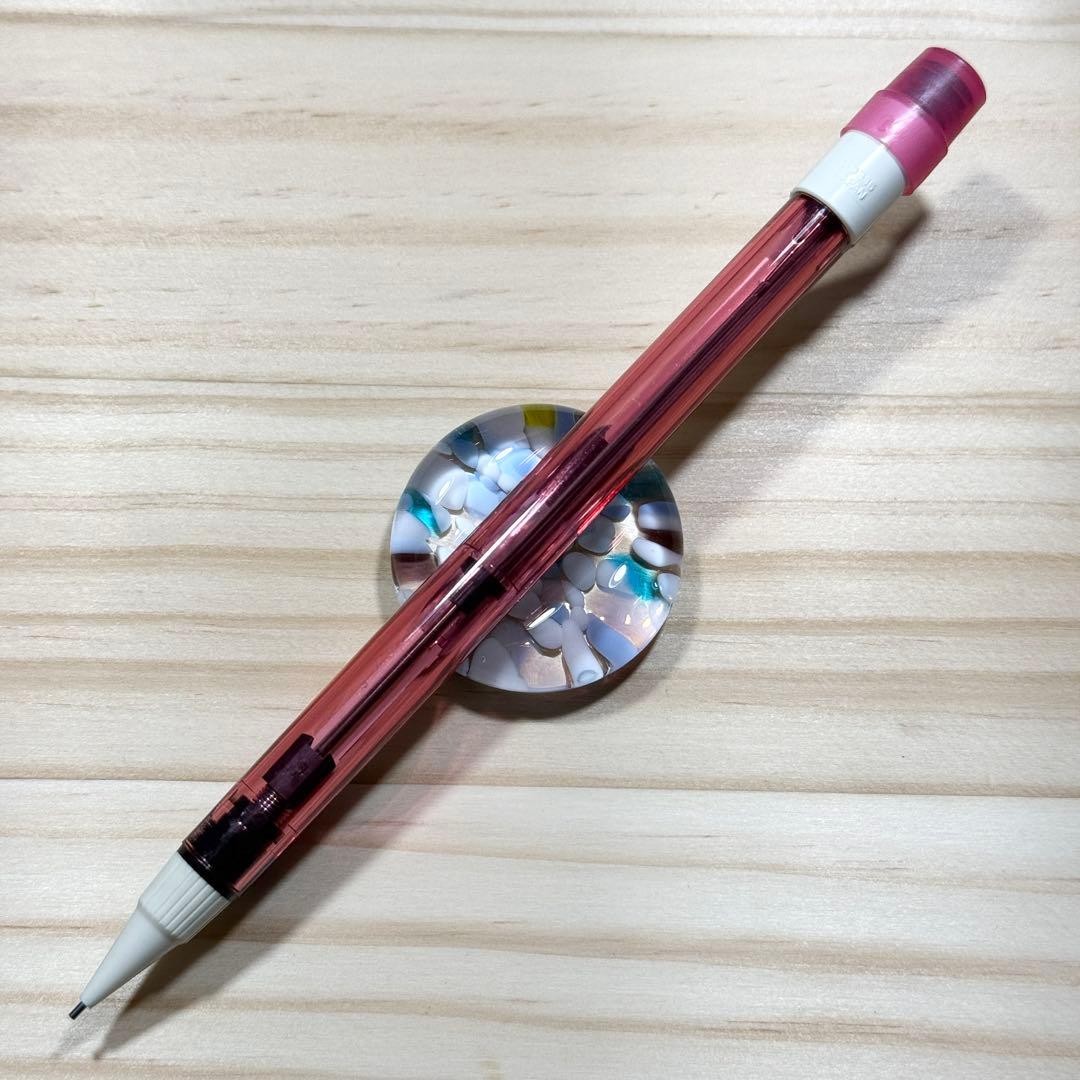 Pentel PD335 Side Knock Mechanical Pencil Transparent Pink Discontinued