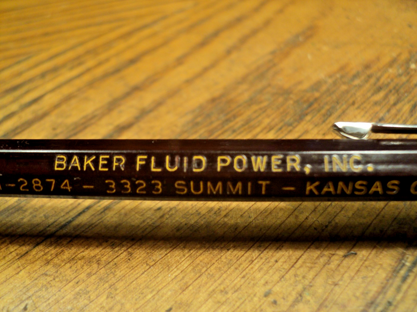 Vintage Autopoint Mechanical Pencil Baker Fluid Power Inc 5-1/2″ Long USA