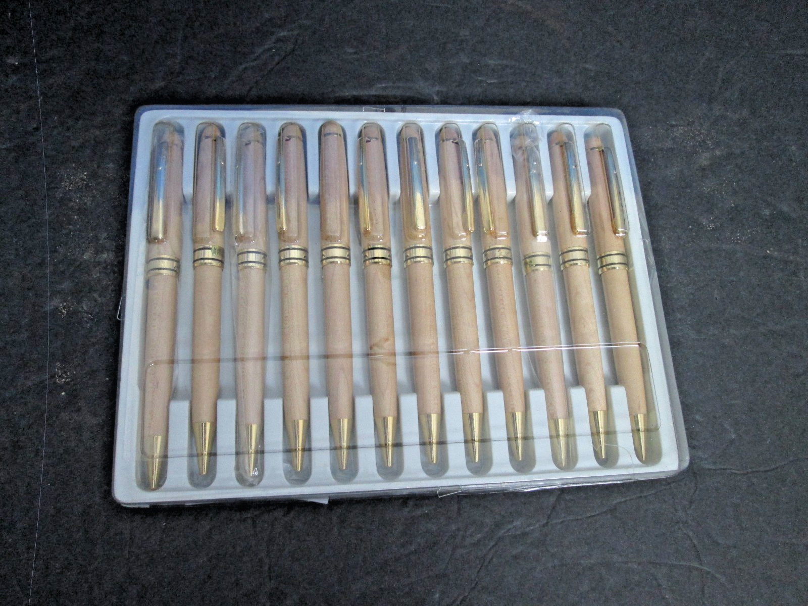12 Quality Maple Wood Mechanical Pencils for Retail or Personalization B2