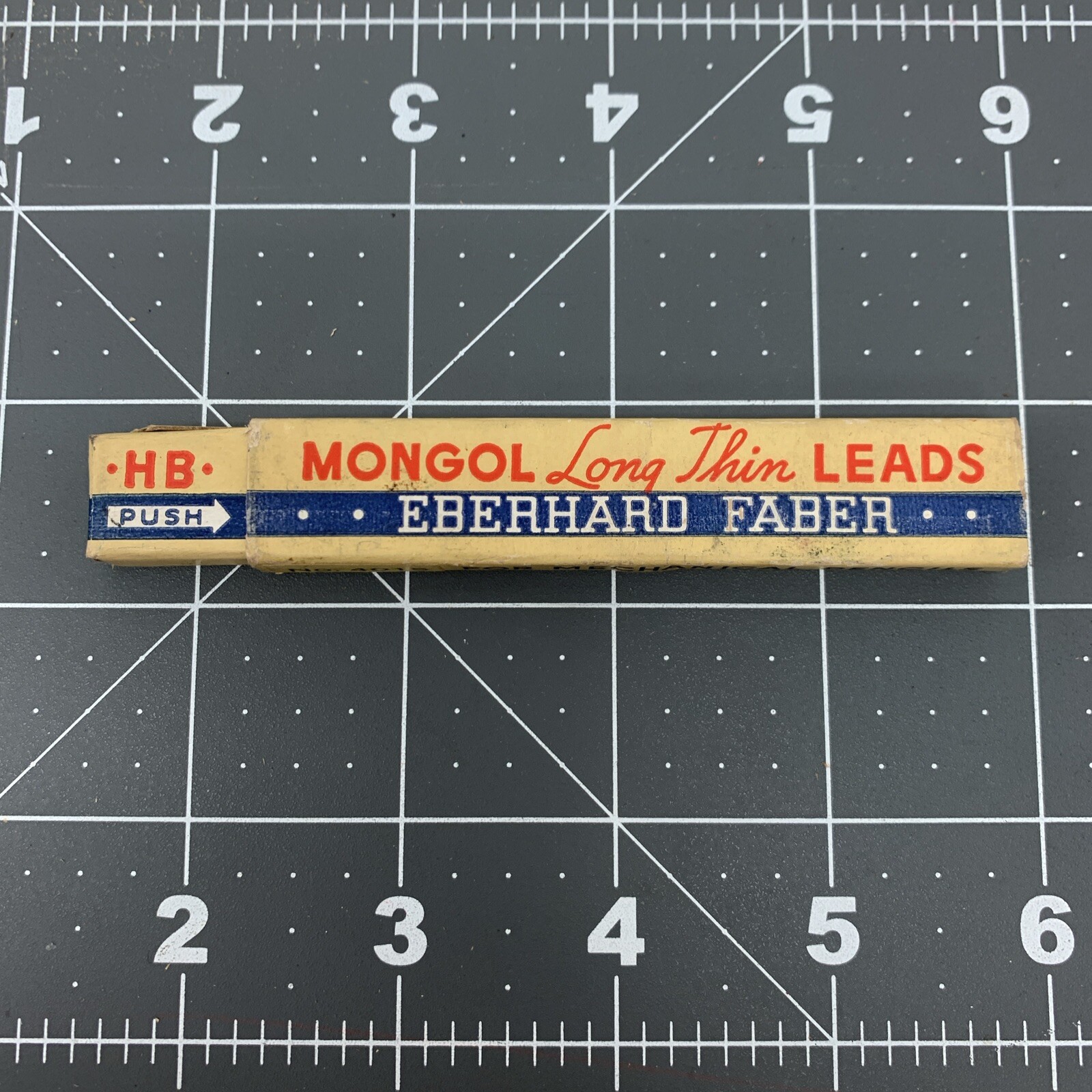 Vintage EBERHARD FABER Mongol 4015 Mechanical Pencil Long Thin Lead 4″ HB