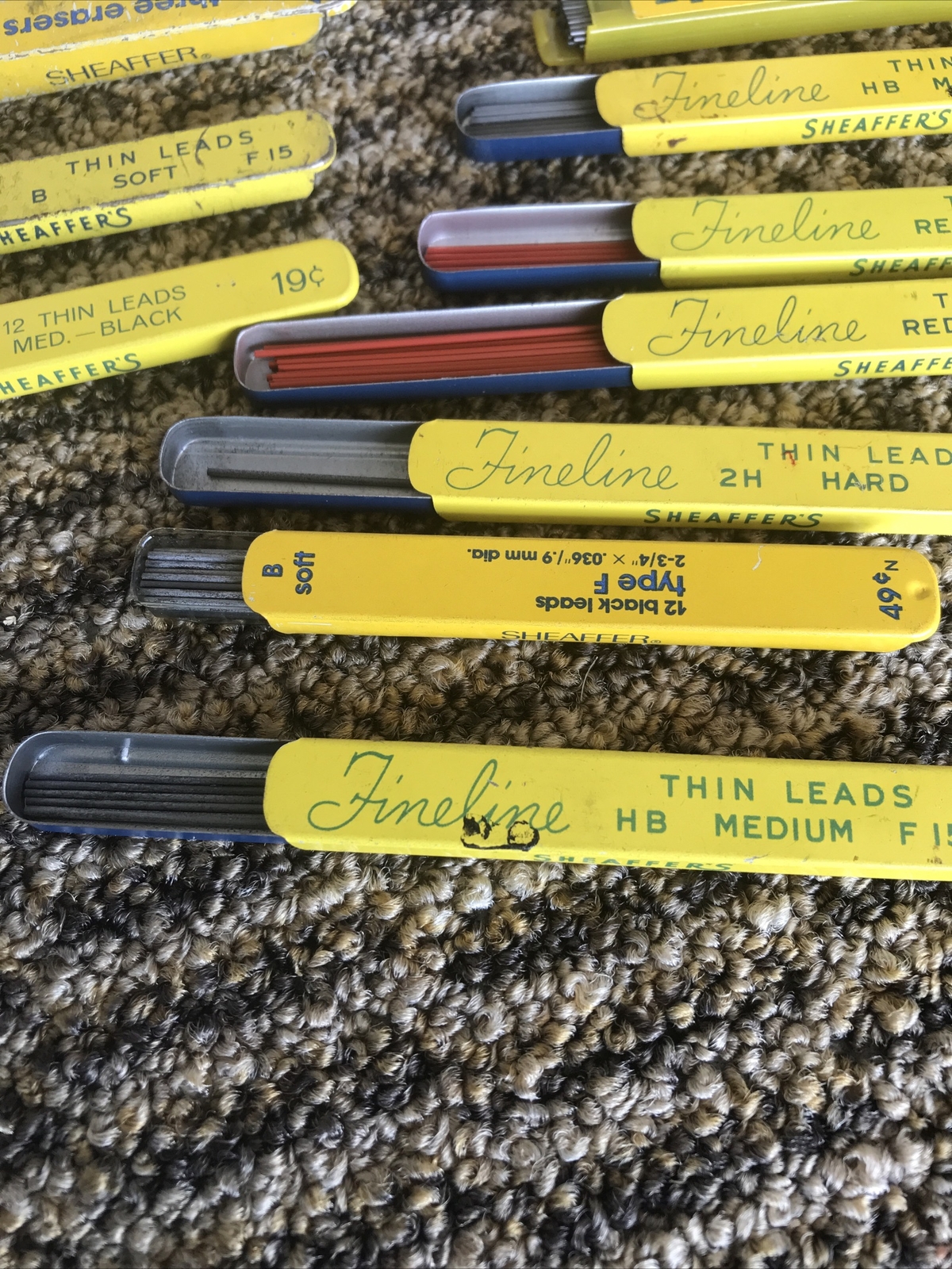 Lot Of Vintage Sheaffer Fineline Thin Leads Mixed