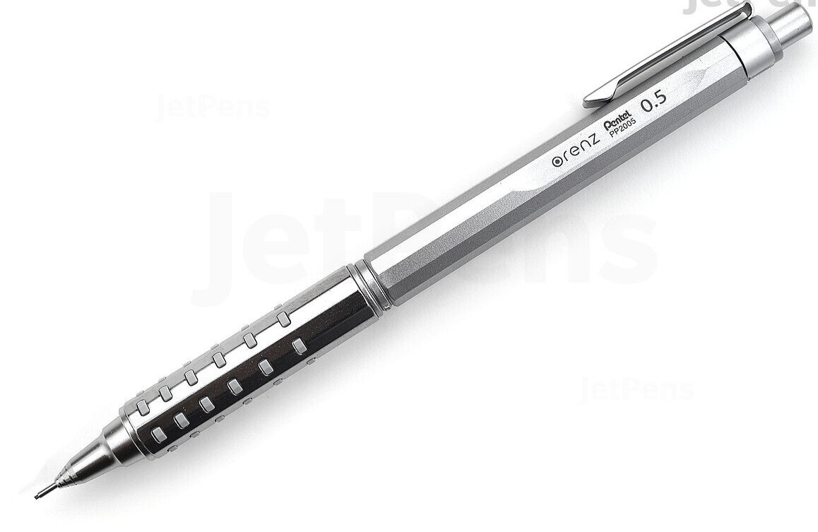 Pentel ORENZ AT DUAL GRIP XPP2005-Z 0.5mm Silver Mechanical Pencil MADE IN JAPAN