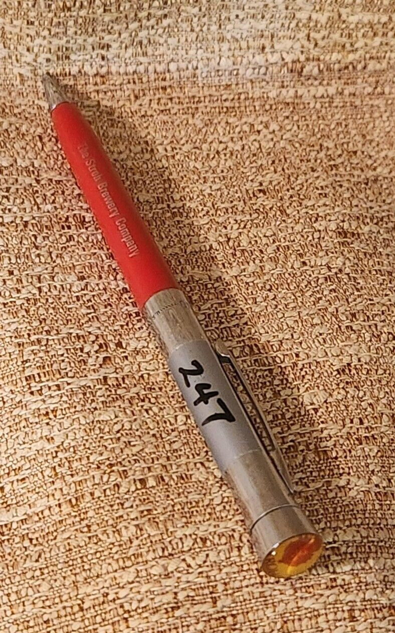 Garland mechanical Pencil Bubble Top The Stroh Brewery Company Salesman sample