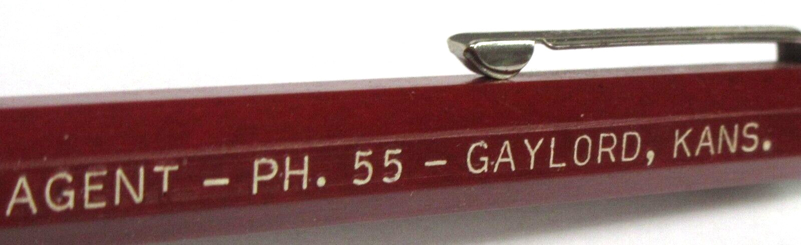 1930s STANDARD OIL Gaylord KS 5.75″ can top Autopoint Mechanical Pencil works xz