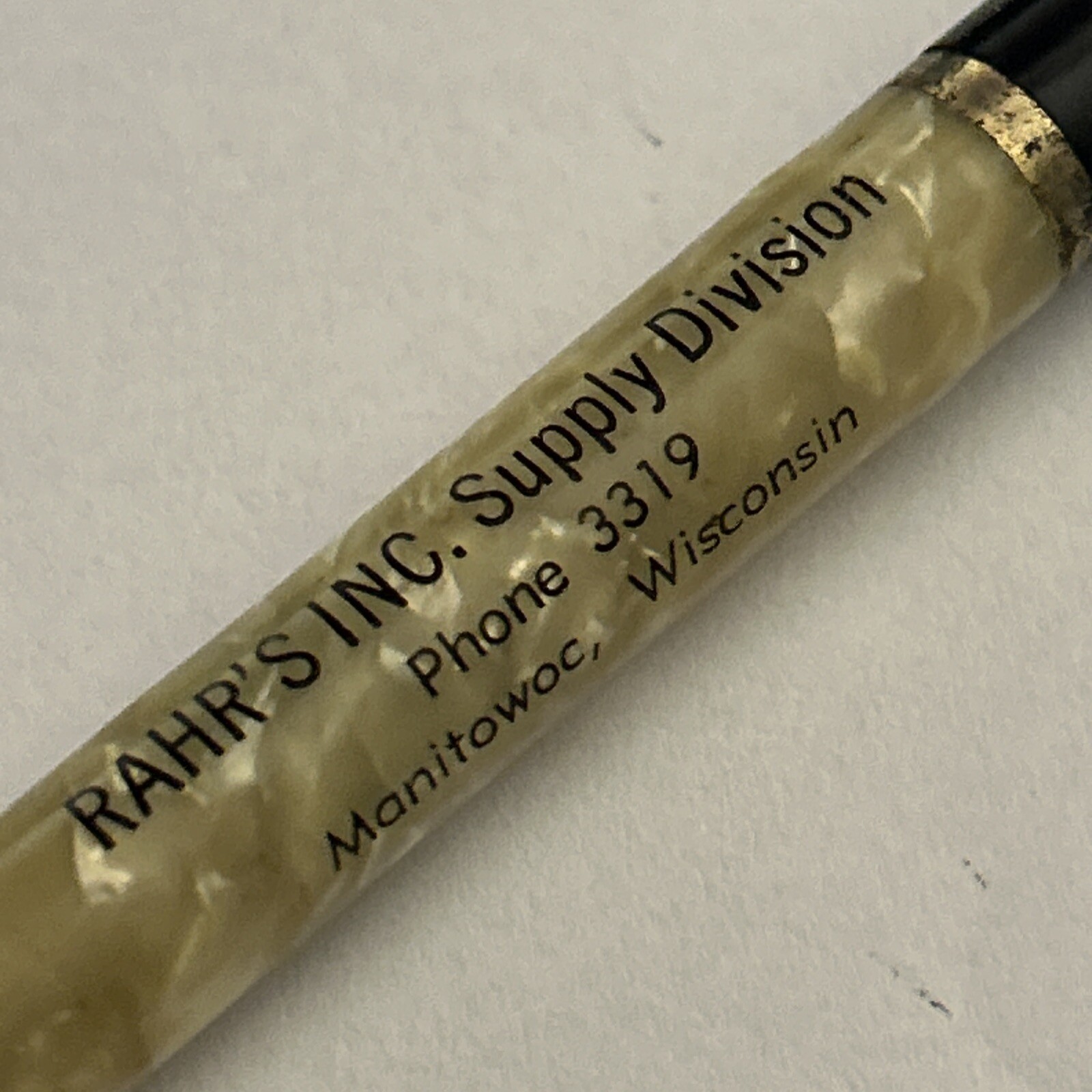 VTG Mechanical Pencil Rahr’s Inc. Supply Division Manitowoc Wisconsin