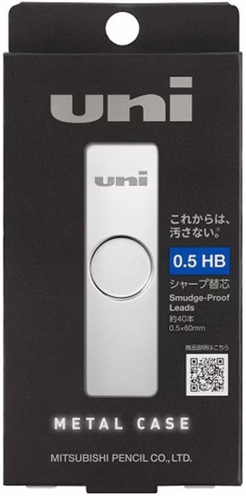 uni Mechanical Pencil Refill Lead metal case HB 0.5mm 40pce MITSUBISHI PENCIL JP