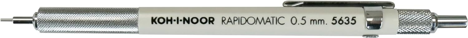 Lapiz Mecanico 5Mm Blanco Clasico Diseno Ergonomico Rapidomatic