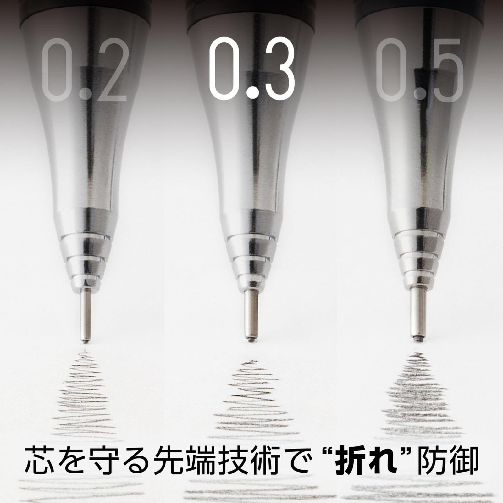 Mint Green 0.3mm Mechanical Pencil Blister Pack Innovative Lead Protection