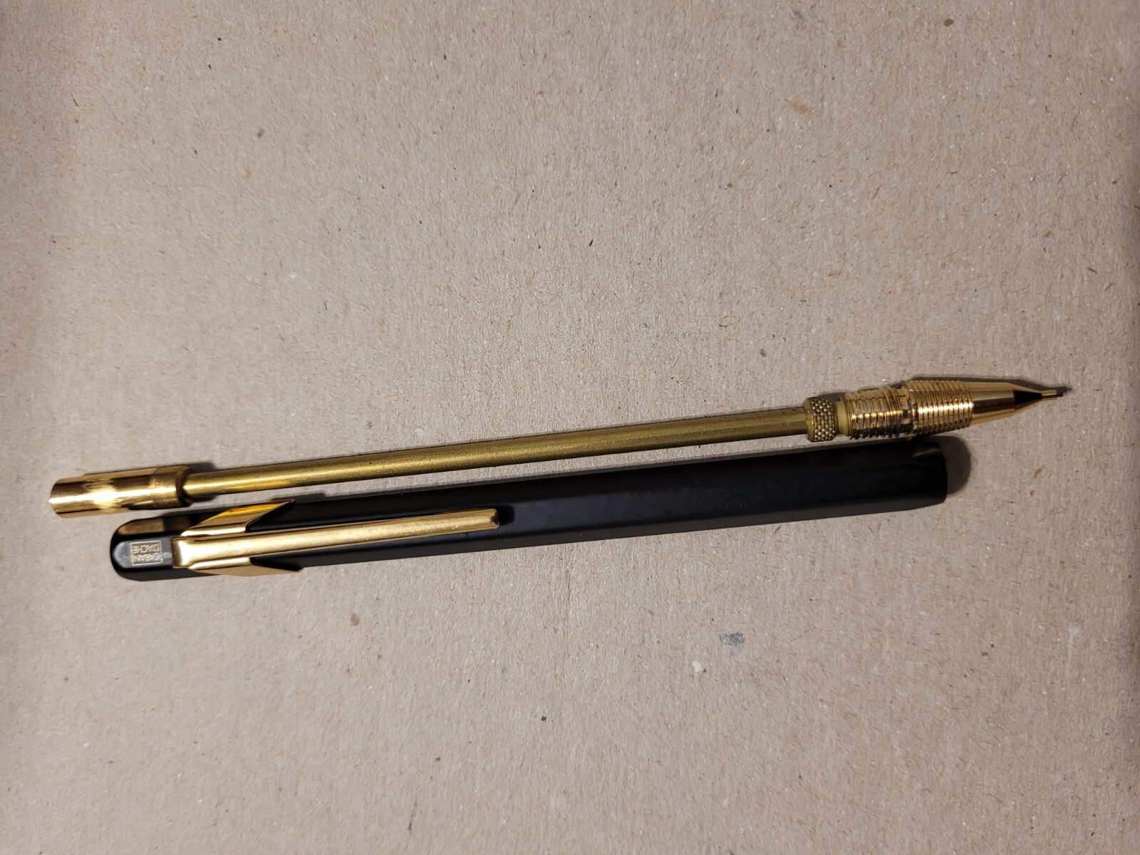 Caran d’Ache Fix Pencil 0.5mm Extremely Rare Discontinued Black & Gold EUC
