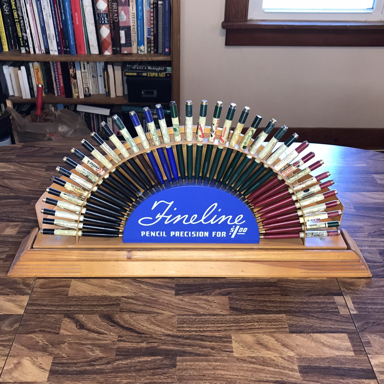 Vintage 1950’s Sheaffer Fineline Store Counter Display w/36 Mechanical Pencils