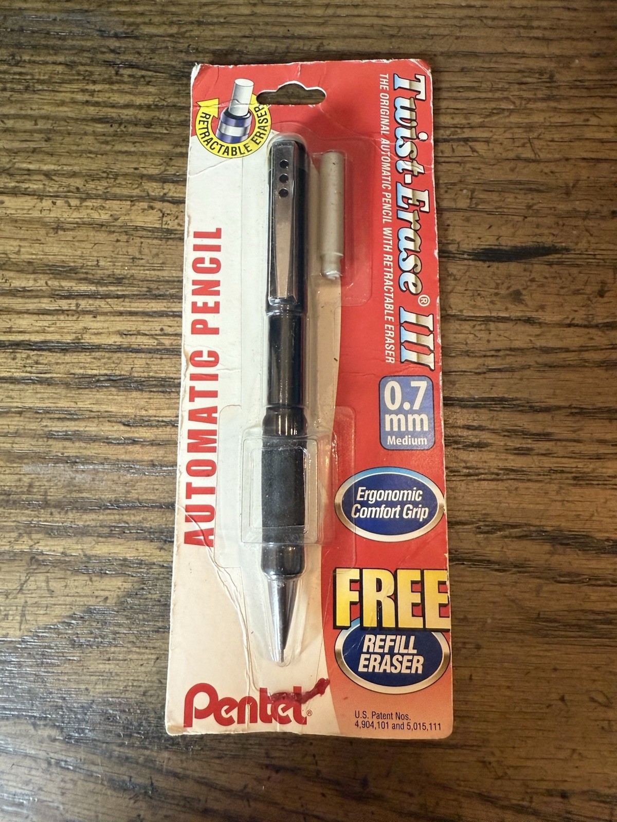 Stylish Twist-Erase III 0.7mm Pencil – Durable, Refillable, Perfect for Adults