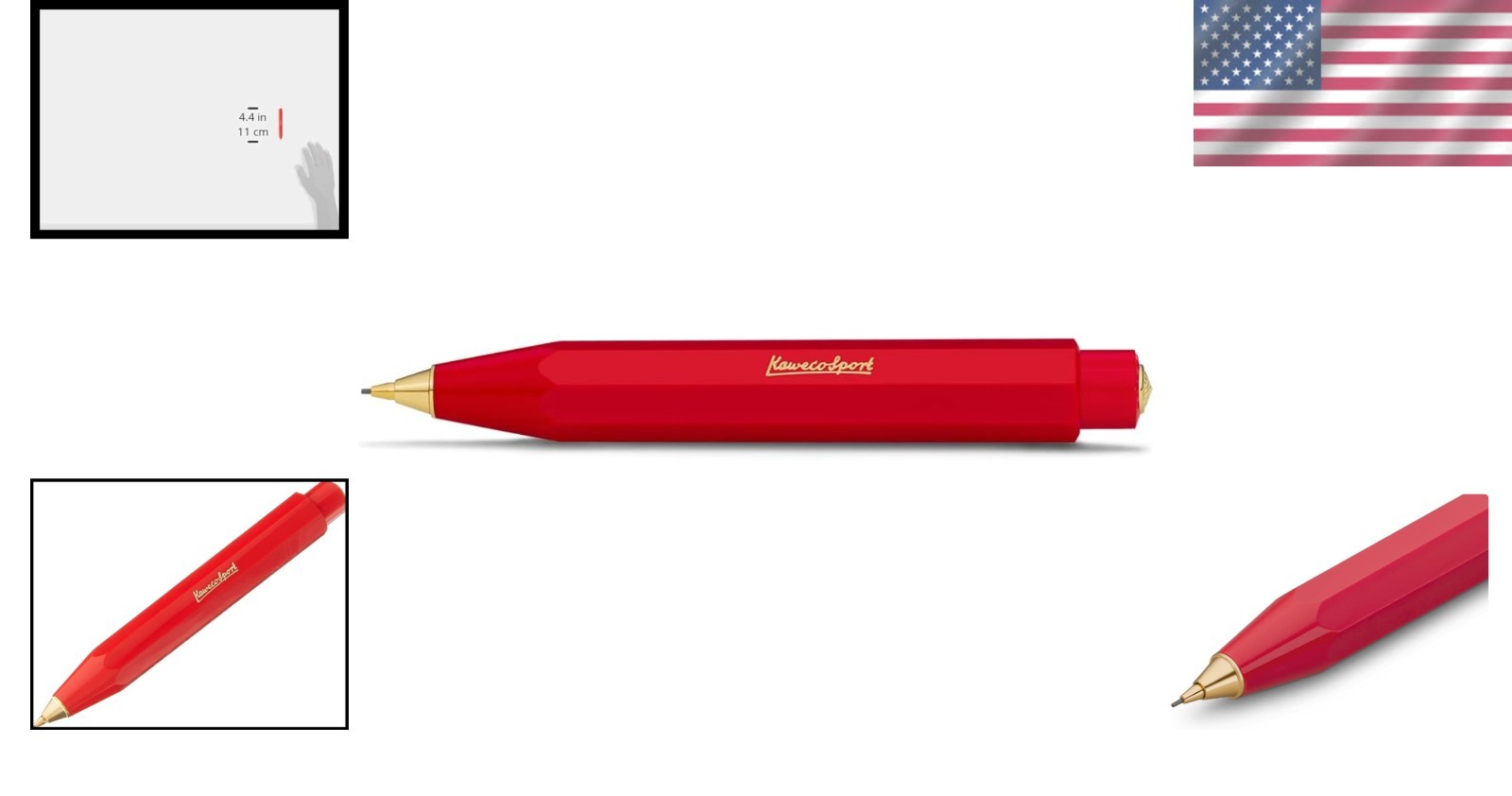 Red 0.7mm HB Mechanical Pencil Classic Design