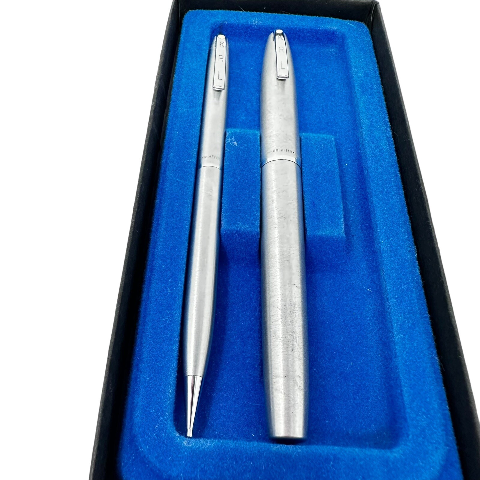 Vintage Sheaffer Triumph 444 pen and pencil set White Dot Engraved