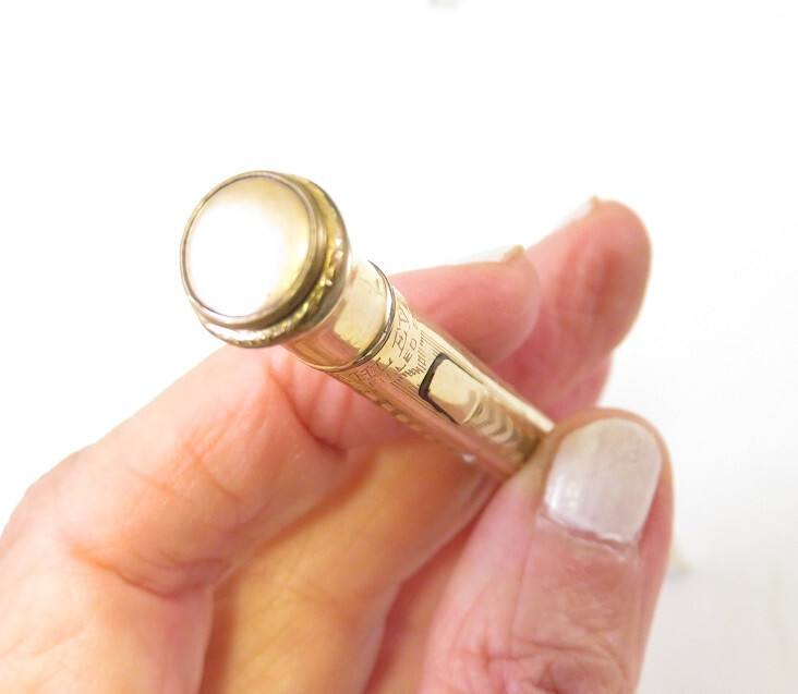 Wahl Eversharp Antique Gold Filled Mechanical Pencil 5.25 inch