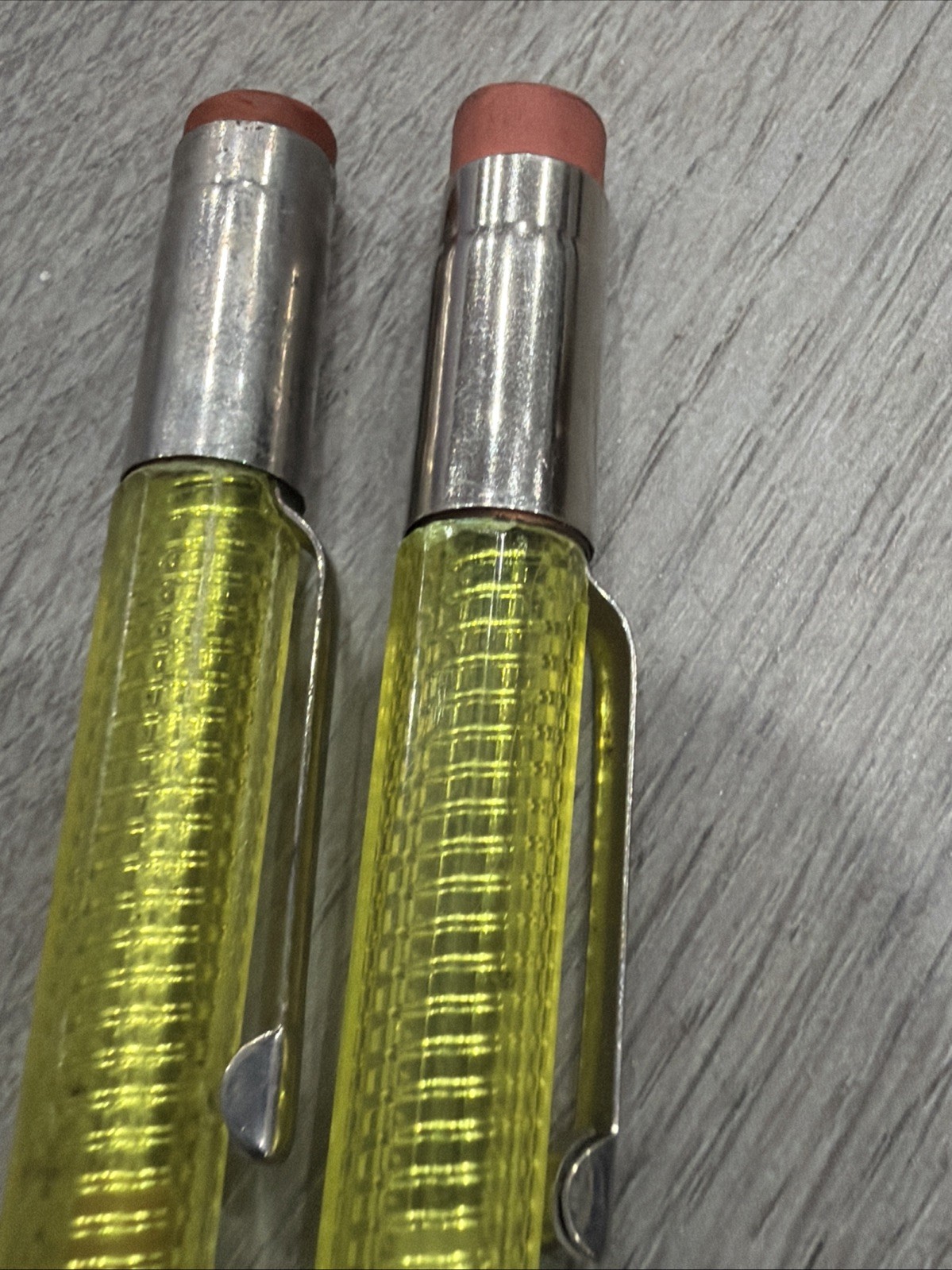Scripto Classic K780 Transparent Yellow Lot Of 2