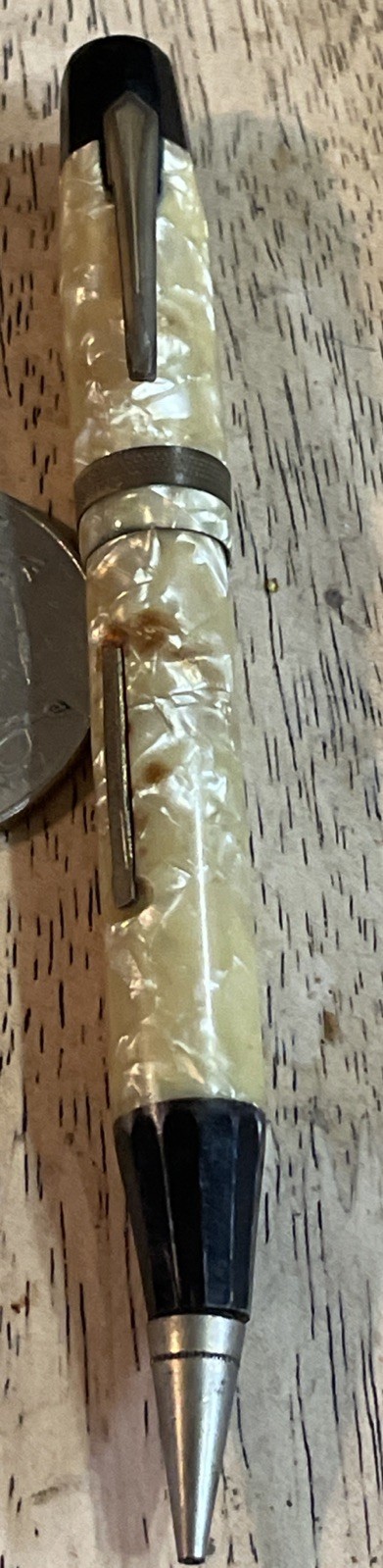 Vintage Fountain Pen WearEver Durex? Cream Mother of Pearl Celluloid AS IS
