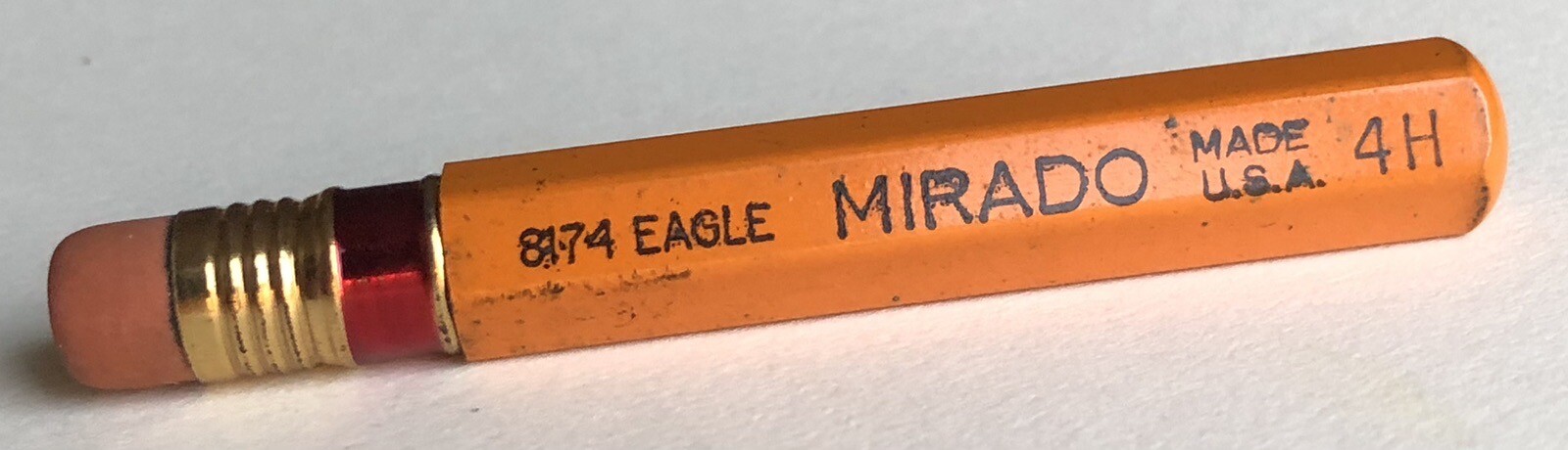 Vintage EAGLE Mirado Mechanical Pencil Lead 4H Black 1.18mm 24pk Tube Eraser USA