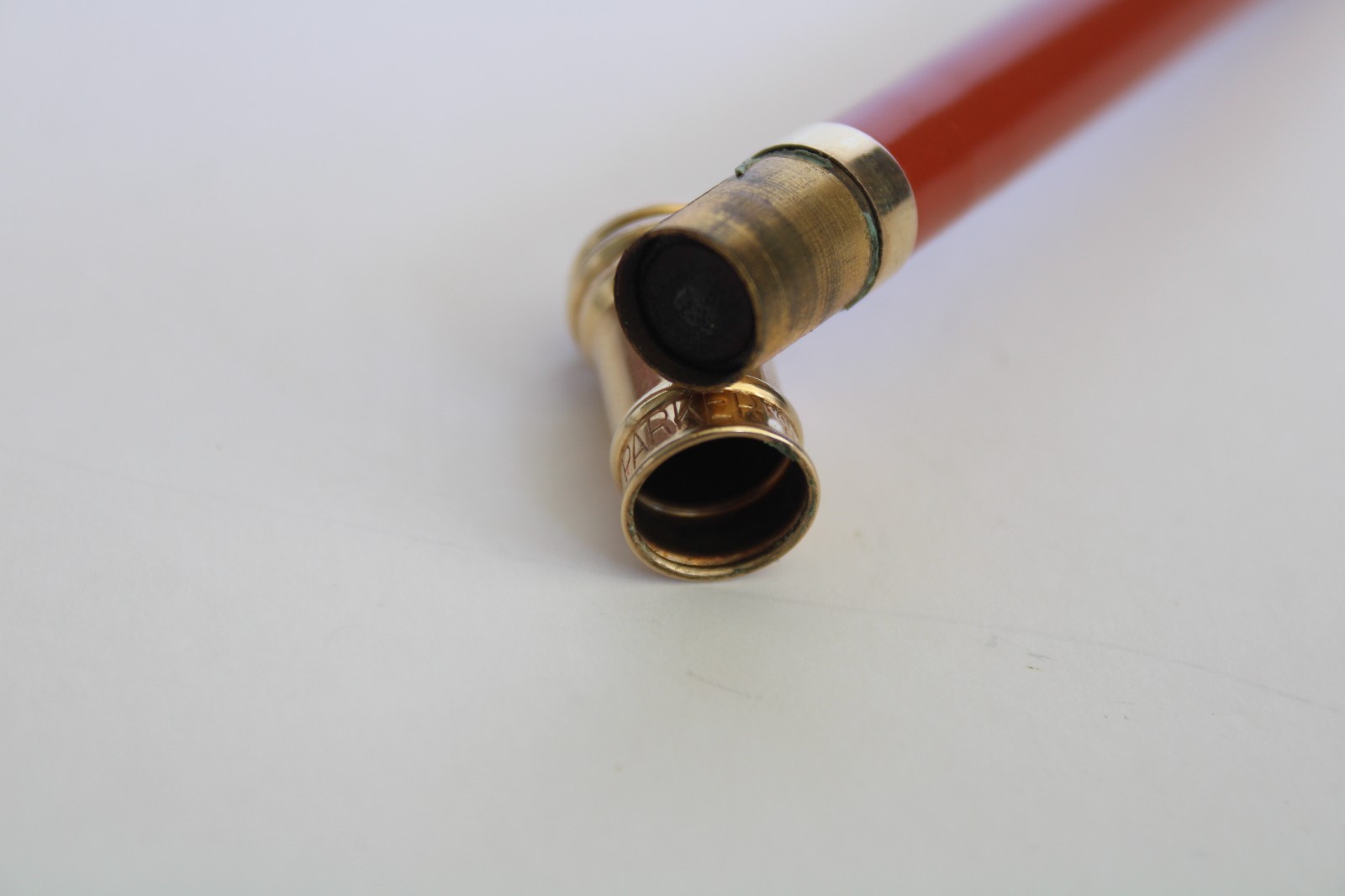 Vintage 1920’s Parker Orange Mechanical Twist Pencil (4.75″)