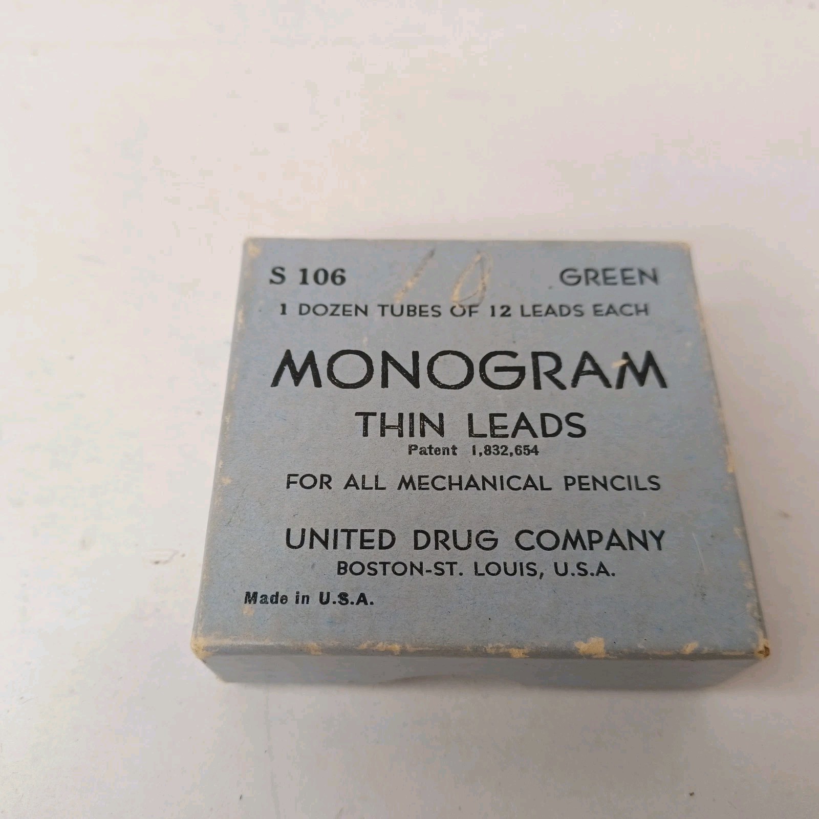 Vintage Monogram Thin Leads For Mechanical Pencils S106