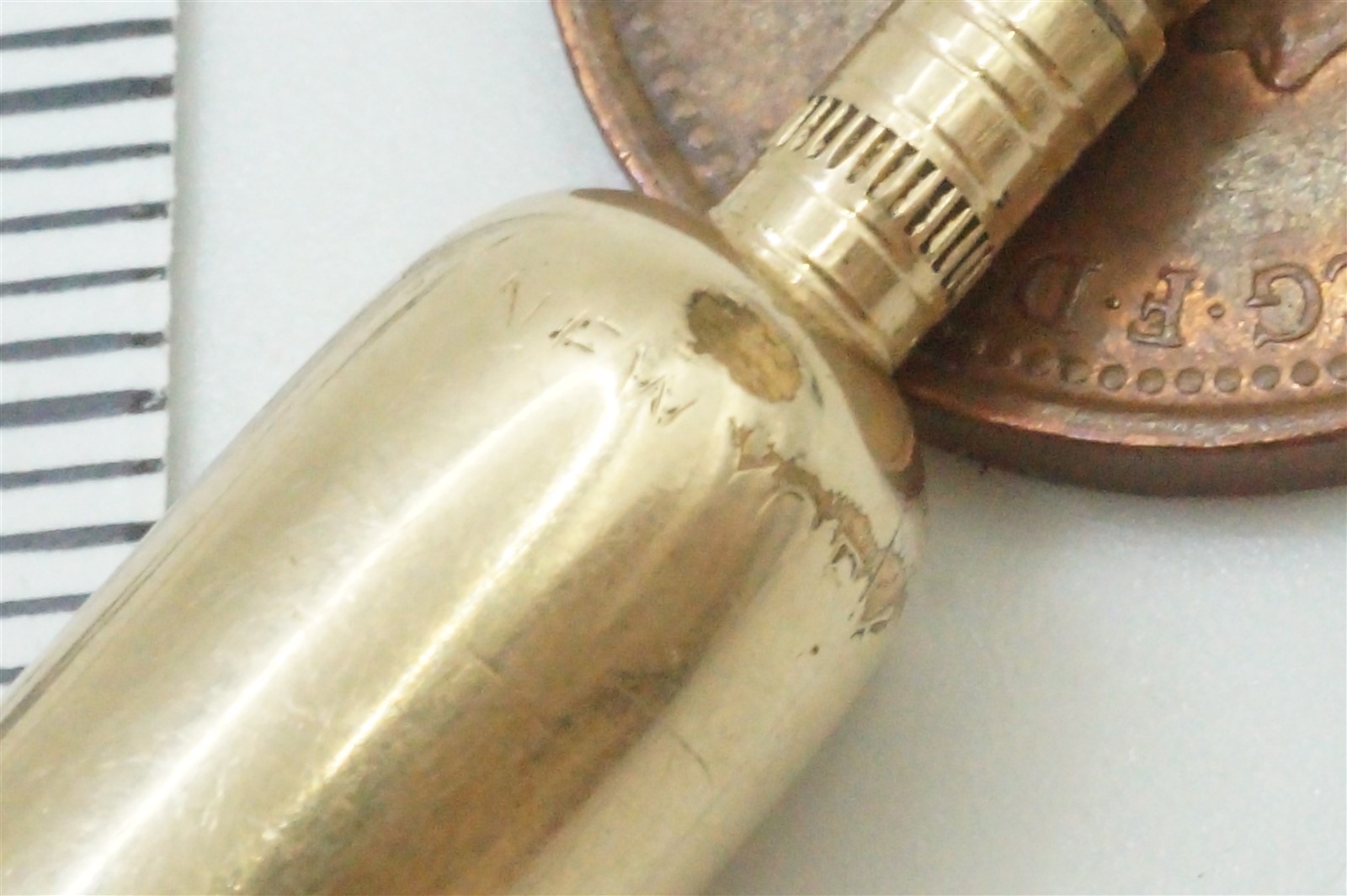 ANTIQUE GOLD CASED MAGIC / PROPELLING PENCIL HICKS NEW YORK c1900