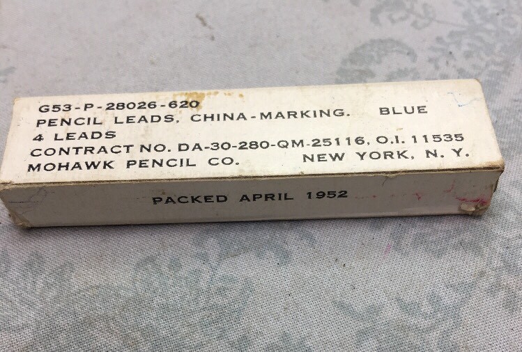 VTg~1952~MOHAWK THICK CHINA MARKING LEADS BLUE MECHANICAL PENCIL