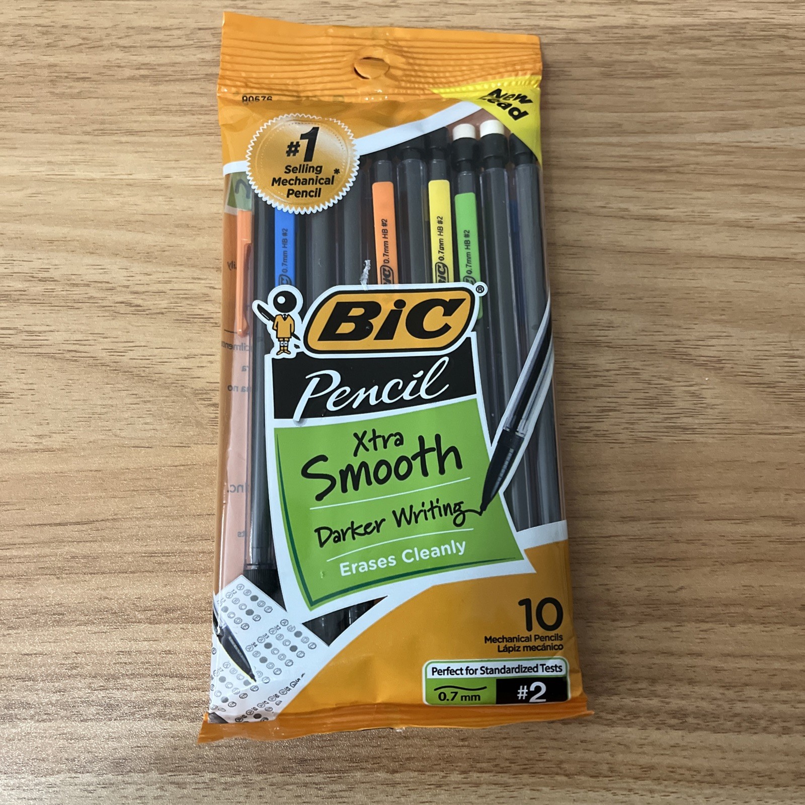 Xtra-life Mechanical Pencil, Clear Barrel, Medium Point (0.7mm), 10-count, Packa