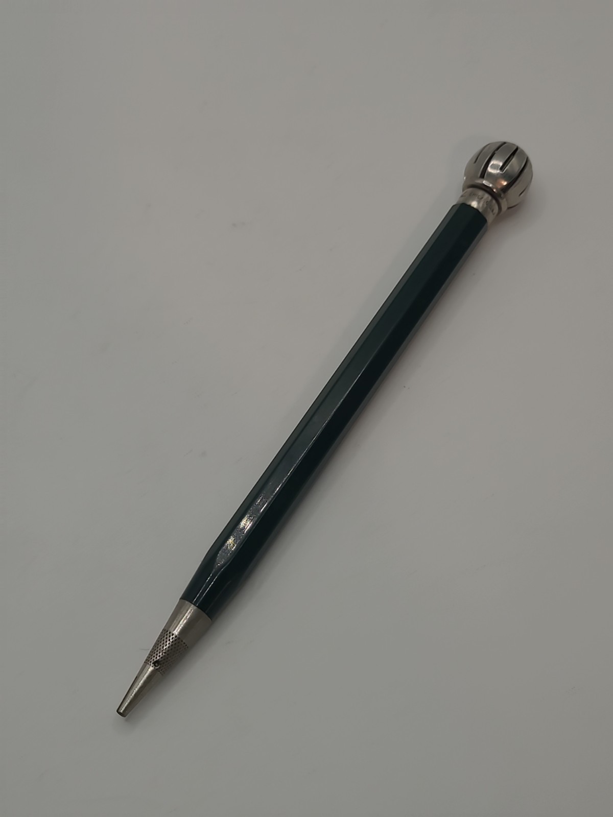 Autopoint 1940s 50s Rotary phone dialer Topper Mechanical Pencil Green Antique