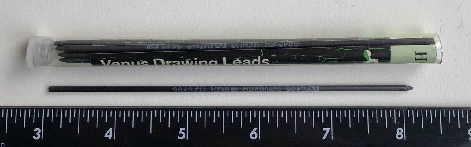 Vintage Faber Castell VENUS 3842 Drawing 2mm 6H Leads NOS Tube Of 12 NJ USA
