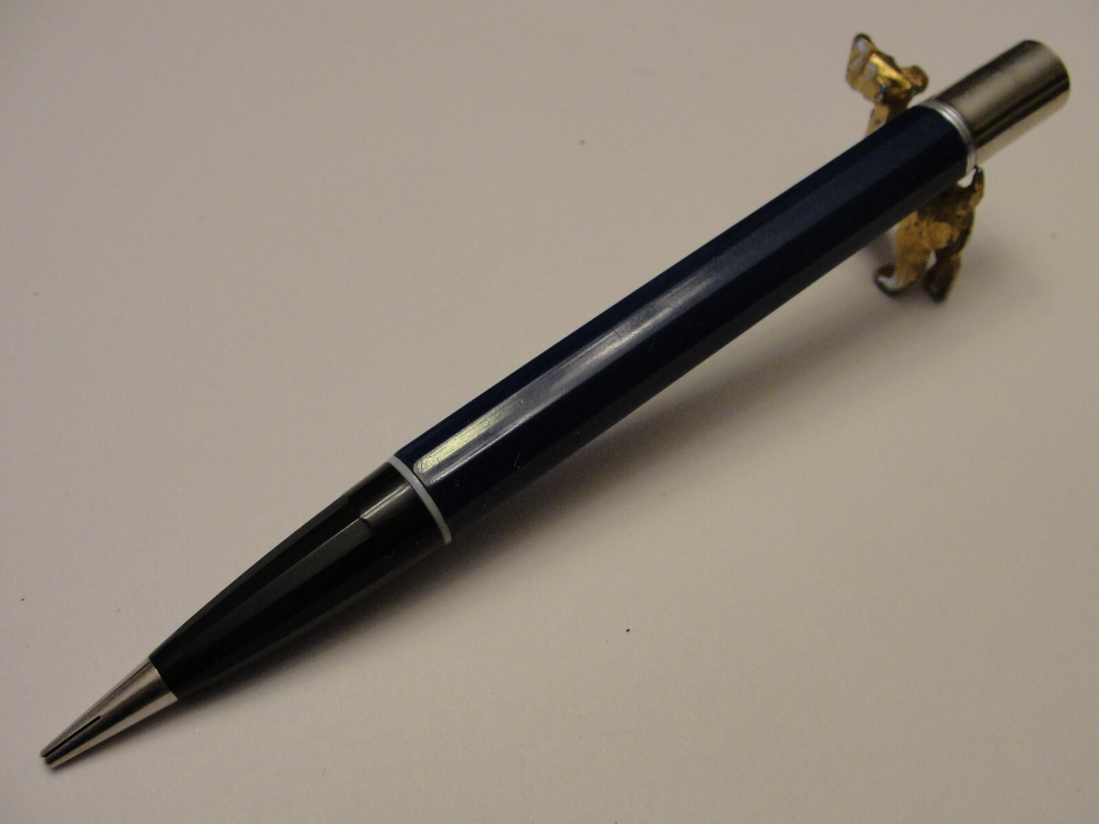 Vintage Durolite Black Blue Tip Mechanical Pencil w/Adv. – Goedecke Wood and Co.