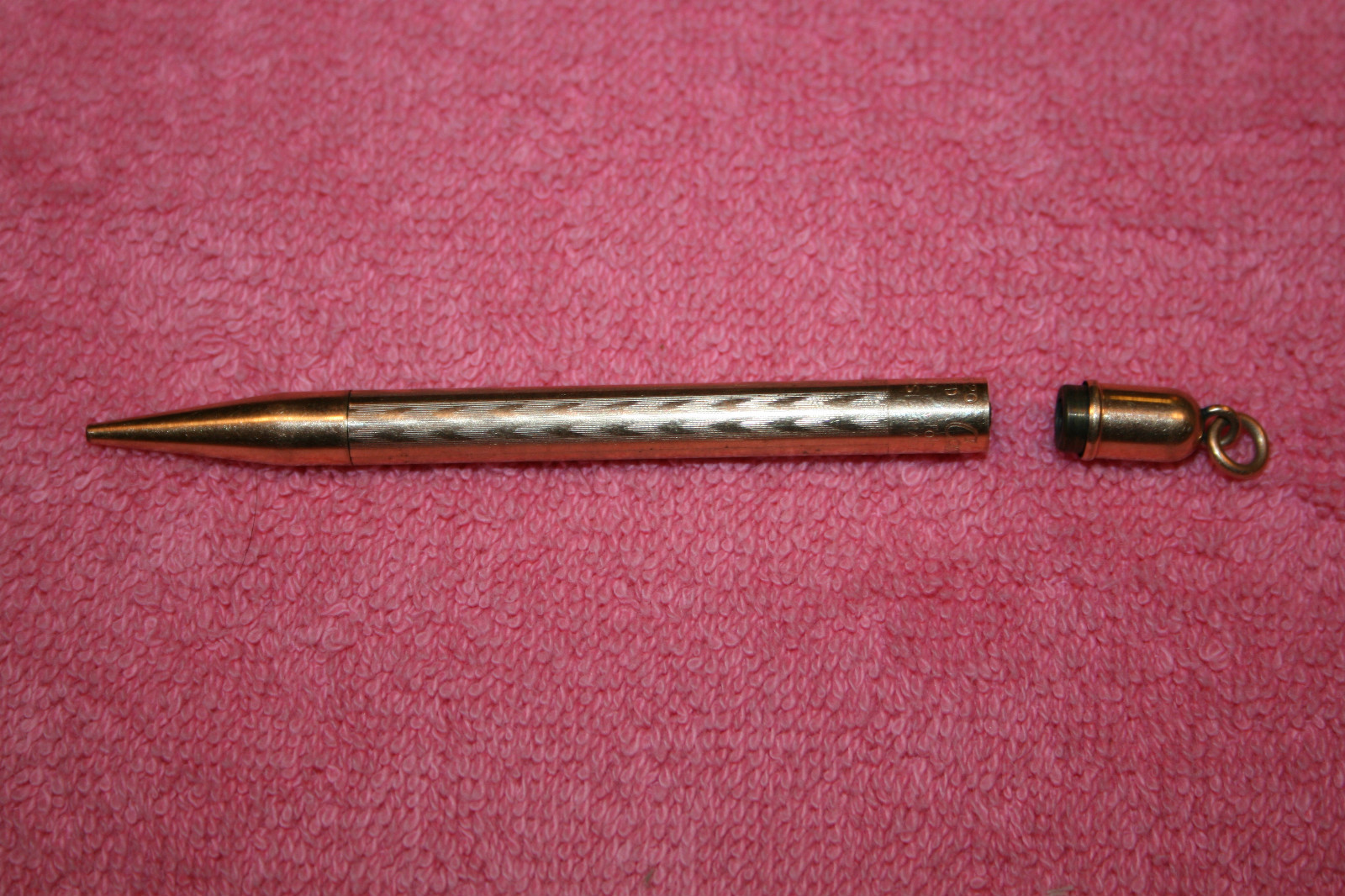 Vintage Pencil Pendent Conklin Rolled Gold No 4VS Pat 7-6-20 Toledo Ohio Made