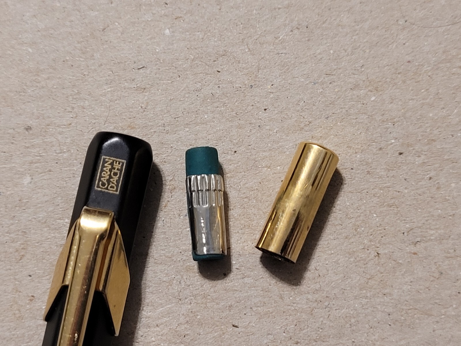 Caran d’Ache Fix Pencil 0.5mm Extremely Rare Discontinued Black & Gold EUC