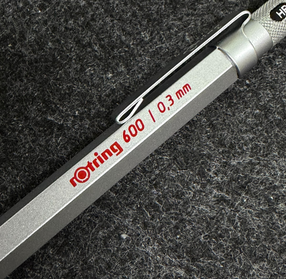 Vintage 1990 rOtring 600 0.3mm Silver Mechanical Pencil Used Rare 502 613