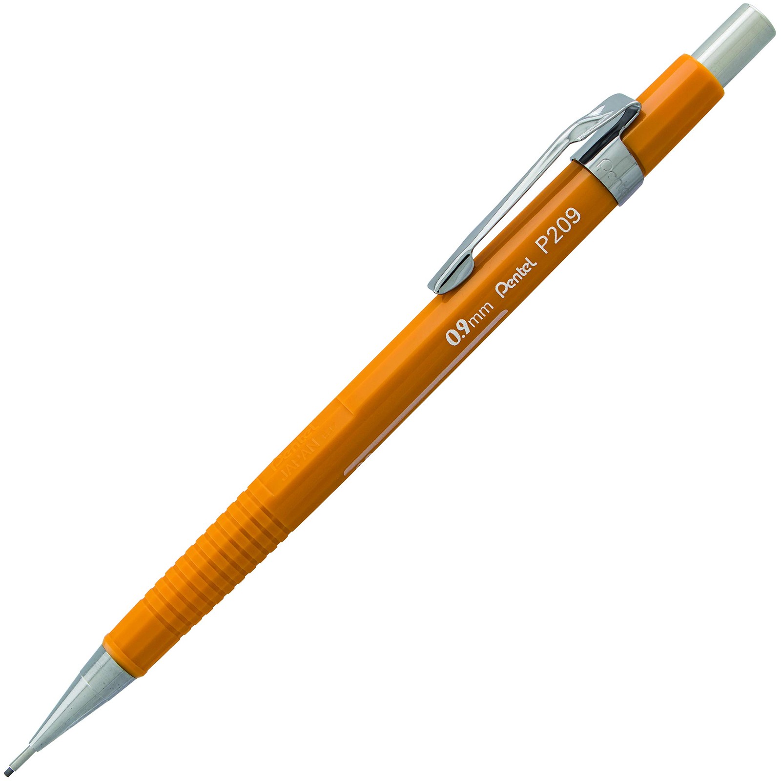 MECHANICAL PENCIL Yellow Barrel 0.9mm Lead Size Box of 12 PENTEL