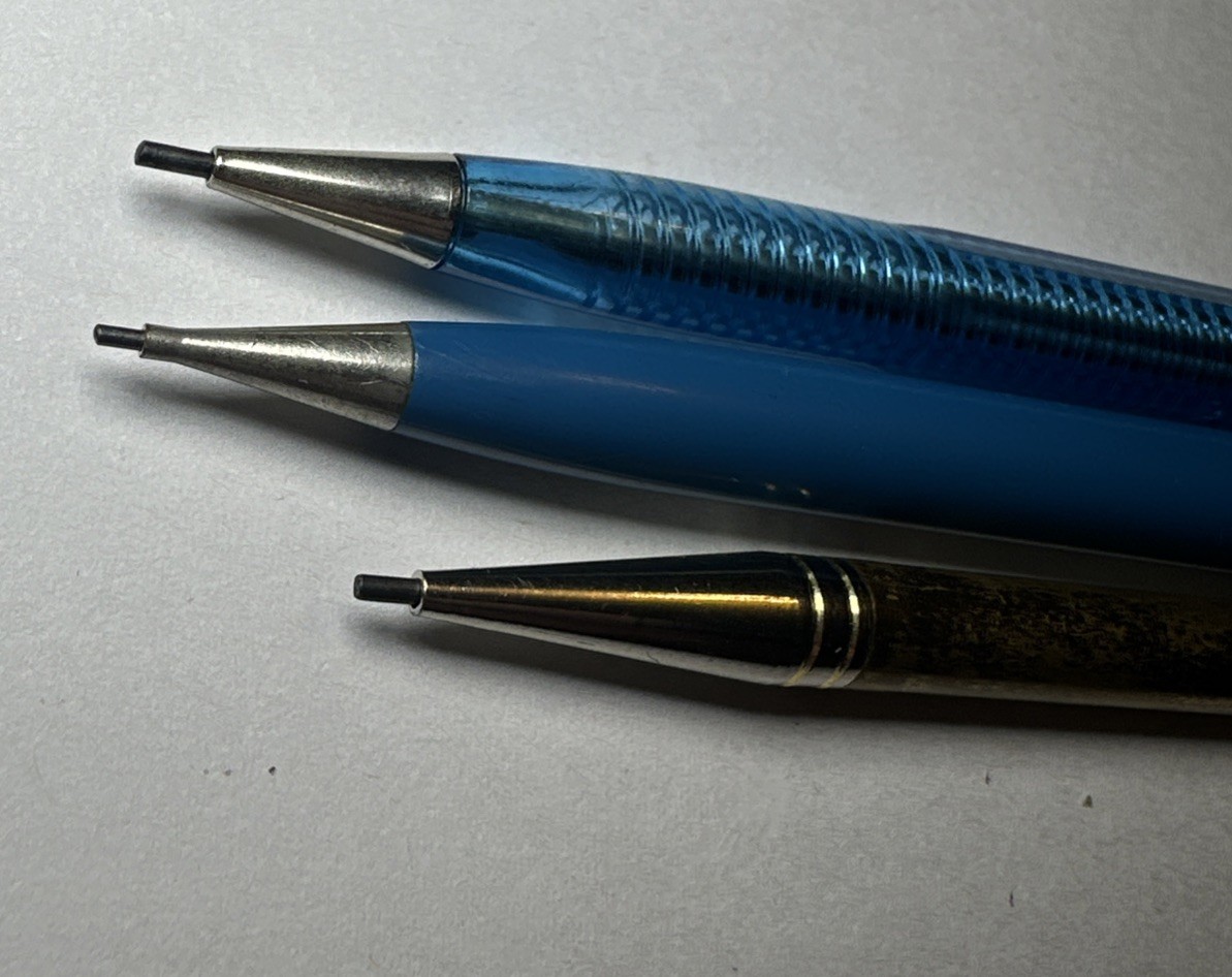 Lot Of 3 Vintage Mechanical Pencils Scripto Sheaffer Working
