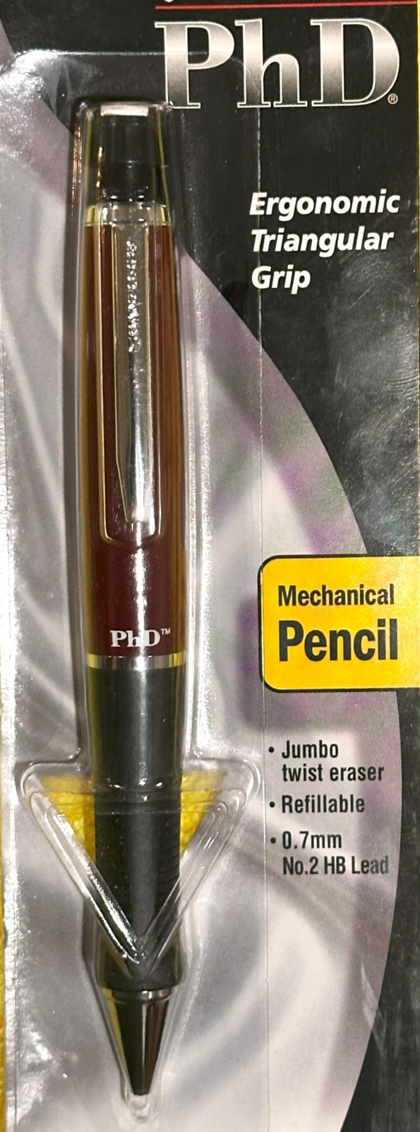 Sanford -The Original PhD .7 mm pencil Black Cherry and chrome, Orig. Packaging