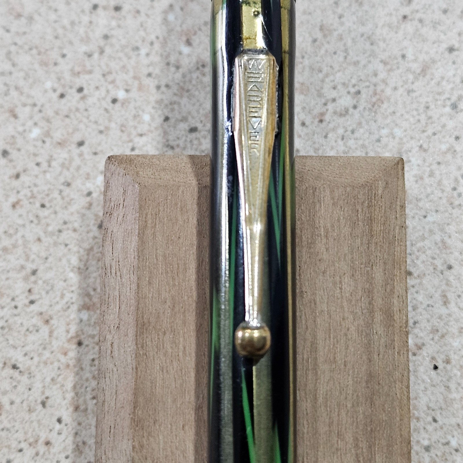 Wearever “Year Round” Green & Black Pattern Visible 5-3/4 Inch Mechanical Pencil