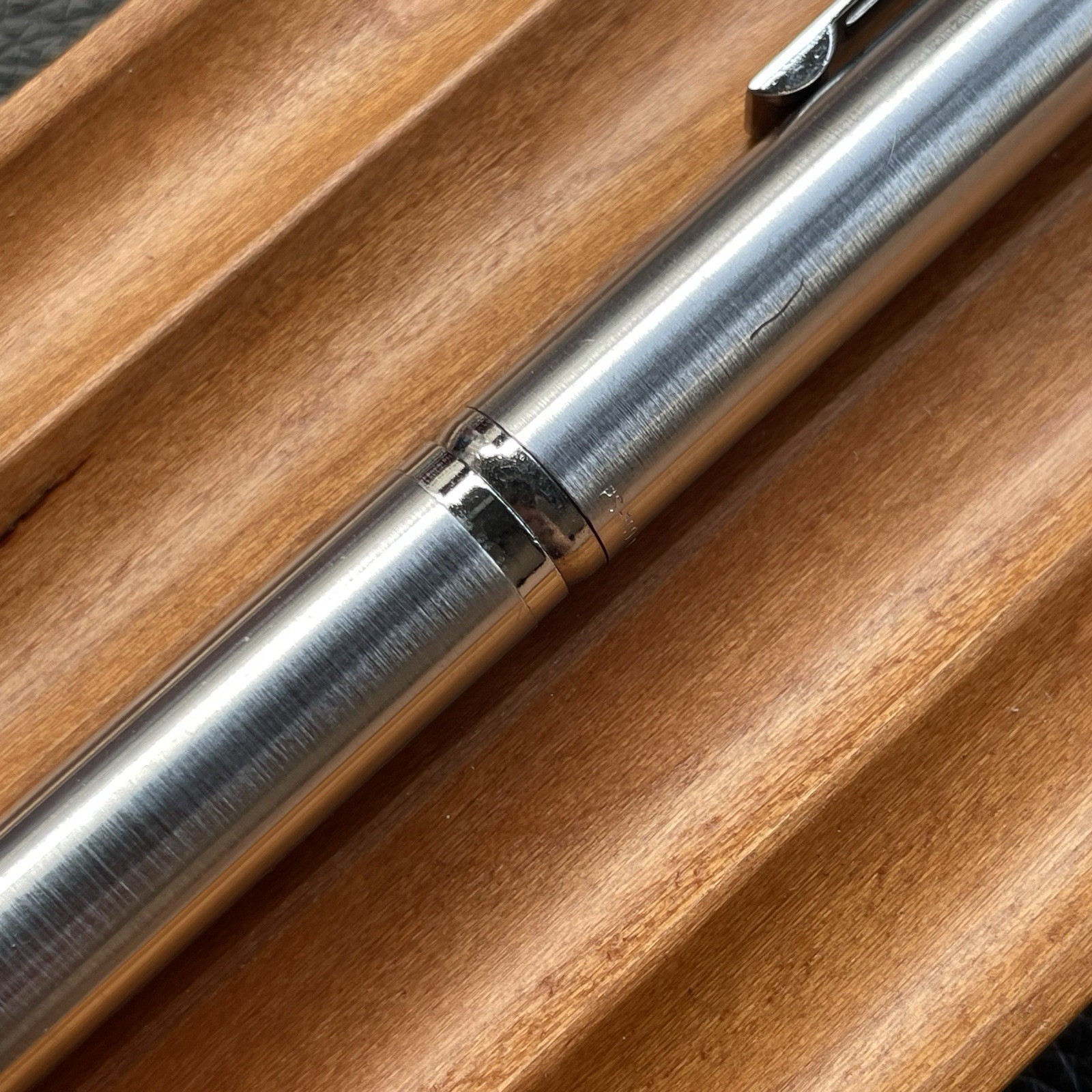 Kokuyo Mechanical Pencil PS-100 Body Knock Stainless Steel 0.5 mm Made in Japan